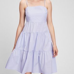 Gap Cotton Tiered Periwinkle Dress